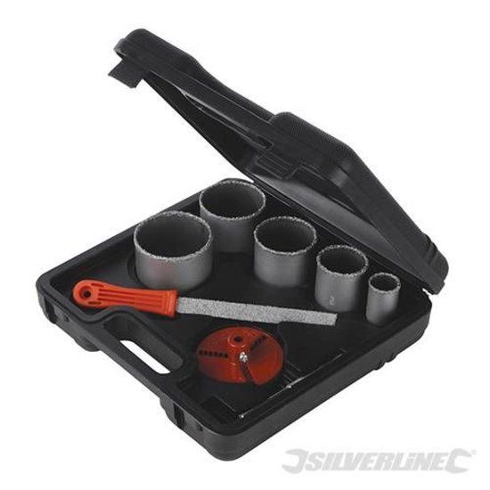 Silverline 8-delige hardmetalen gatenzaag set 33-83mm