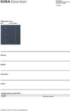 Gira Systeem 55 S3000 touch knop - antraciet (536528)