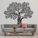 Sticker mural arbre Olivier - 237x263 cm - Noir