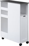 Keukenwagen Kesper Smalle Keukentrolley voor Nis - 60x25x86 cm - Wit