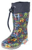 BECK Regenlaarzen donkerblauw / geel / groen / rood