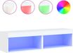 vidaXL Tv-meubels met LED-verlichting 2 st 60x30x30 cm wit