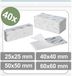 Quadrios 25CA684 Klittenband punten Wit 40 stuk(s)