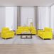Maison Exclusive - Ensemble de canapés 3 pièces avec coussins, tissu jaune clair