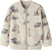 NAME IT - NMMNELSON LS NREG SWEAT BRU BOX - Jongens - Vesten - Maat 92 - Katoen/Elastaan - Peyote Melange
