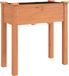 vidaXL Plantenbak met voering 71x37x76 cm massief vurenhout bruin