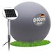 Énergie solaire lumière sphérique, 40 cm, gris, LED, lumière blanc chaud, résistant aux intempéries