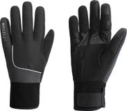 Rogelli Essential HI VIS Hommes Gants de vélo - Hiver - Noir