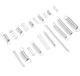 Merkloos / Sans marque Wan GmbH Veer Set - Trekveer Drukveer - Reparatie Hobby - 20 Maten - 200 Delige Set - Metaal
