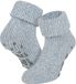 Apollo Wollen dames huissokken met antislip – Light jeans – 39-42