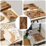 vidaXL Decorpanelen 50 st gerookt eiken 15 x 21 x 0,27 cm bewerkt hout