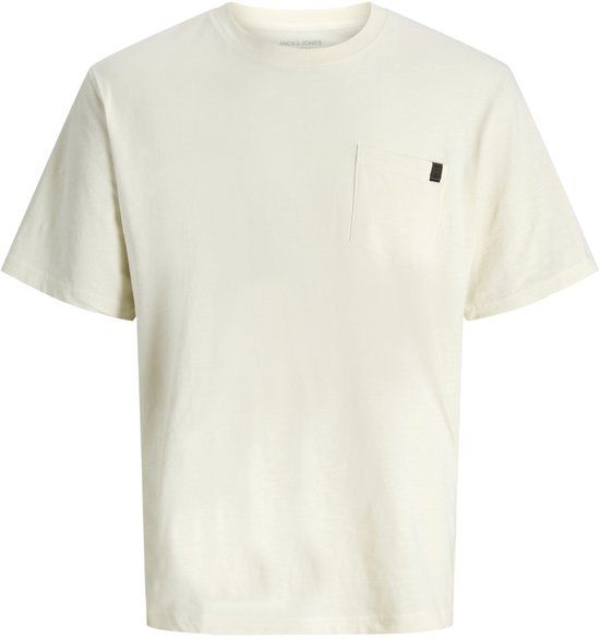 Jack & Jones T-shirt Jjedover Slub Tee Ss Noos 12288897 Antique White Mannen Maat - M