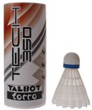 Talbot Torro Badminton Shuttles Tech 350 Wit/blauw 3 Stuks