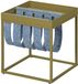 Interlink SAS Interlink Bijzettafel Nubis 35x35 - Olijf/Grijs - Groen - Vilt; Metaal