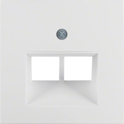 HAGER 14091909 Veiligheidsplaatjes voor stopcontacten Wit Kunststof Thermoplastic Universeel