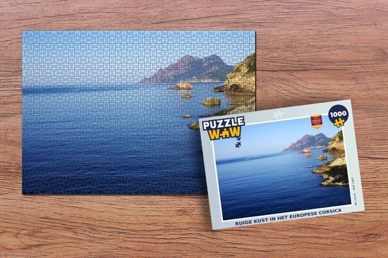 MuchoWow Puzzel Ruige kust in het Europese Corsica - Legpuzzel - Puzzel 1000 stukjes volwassenen