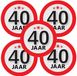 Bellatio Decorations 40 jaar leeftijd sticker