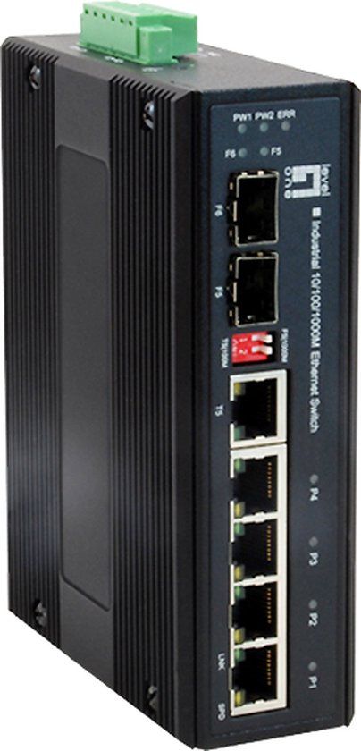 LevelOne IES-0600 netwerk switch Gigabit Ethernet (10/100/1000) Zwart