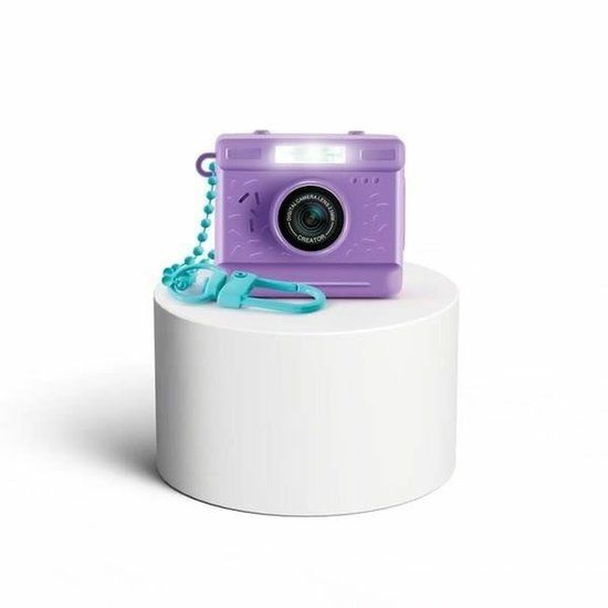 Canal Toys Fotomaker Mini Cam Digitale Foto- en Videocamera Vintage Paars/Blauw Kunststof