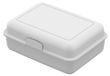 Pauzen-Box Lunchbox en plastique biologique - boîte à pain robuste avec fermeture à clip, convient aux enfants et aux adultes - blanc