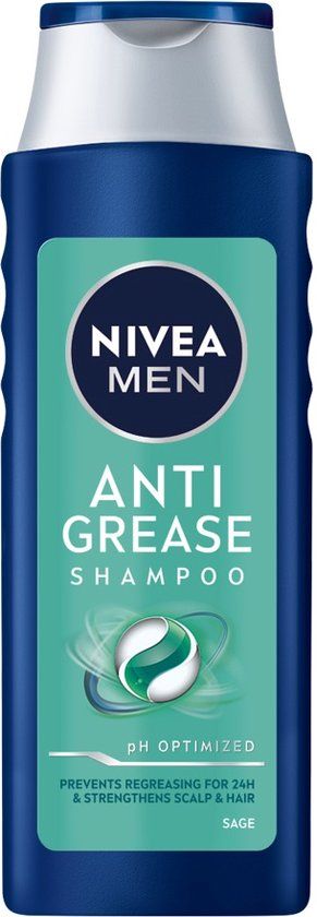 Men Anti Grease Shampoo 400ml - For All Hair Types - Dermatologically Tested