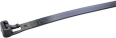 WKK Serre-câble 200 mm 7,60 mm Noir Refermable, stabilisé aux UV 100 pièce(s)