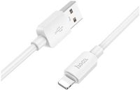 Hoco X96 2.4A Fast Charge USB naar Lightning Laadkabel 1M Wit