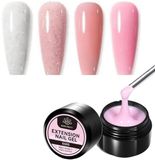 Born Pretty - Extension gel - 4x30 ml - HEMA-vrij - Builder gel - Nagelgel - UV gel builder - Gel -Nagelverlenging - Buildergel - Builder gel gel nagels - UV gel - Gel nagels - Gelnagels