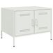 VidaXL Salontafel 68x50x50,5 cm staal wit