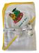 Freds Swim Academy 20511 handdoek met capuchon van zacht velours - badstof met Fred & Gina motief, wit, ca. 70 x 70 cm, wit