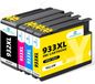 HP Cartouches d'encre pour HP 932XL et 933XL, set de 4