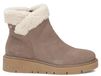 Filippo Damen Halbstiefel aus Naturleder mit Plateauabsatz und Schlüpfverschluss in Beige Braun