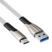 Allteq USB C kabel | 0.5 meter | Grijs