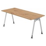 hjh OFFICE PRO ATOS 19 S Bureau - 180 x 80 Tafelhoogte I In hoogte verstelbaar Knoestige Eiken