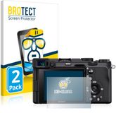 BROTECT Screenprotector voor Sony A7C - Folie Beschermfolie transparant 2 Stuks