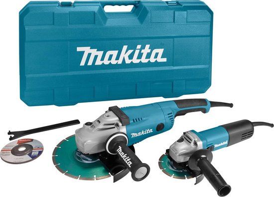 Makita 230 V Haakse slijperset 125/230 mm