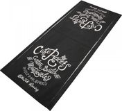 BikeTek Tapis environnemental pour moto Garage Mat Café Racer Custom noir blanc