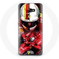 Maniacase Hoesje voor Samsung Galaxy A5 2016 Formule 1 Sebastian Vettel F1 Rood