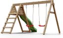 Chalet & Jardin 05-F709034 Balançoire double Bois Vert Rouge