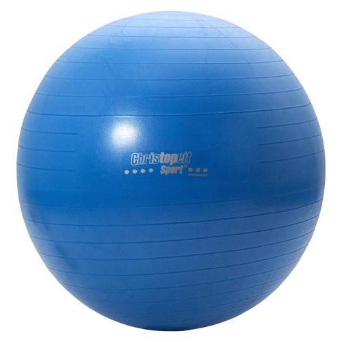 Christopeit Gym bal 75cm incl. pomp blauw