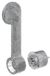 Alberts 857271 schuifje | met sluitplaatje en afstandstuk | zinkpersgietwerk | afstandstuk: Ø14,4 mm | lengte schuifje: 60 mm | Set van 20