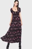 Killstar Chapel Blessing - Garden Altar Maxi Dress Dames Maxi-jurk - zwart - M
