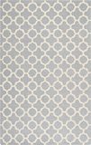 Safavieh Cambridge Collectie CAM130 Hand Getuft Vloerkleed, Wol, Zilver & Ivoor, 152 x 244 cm