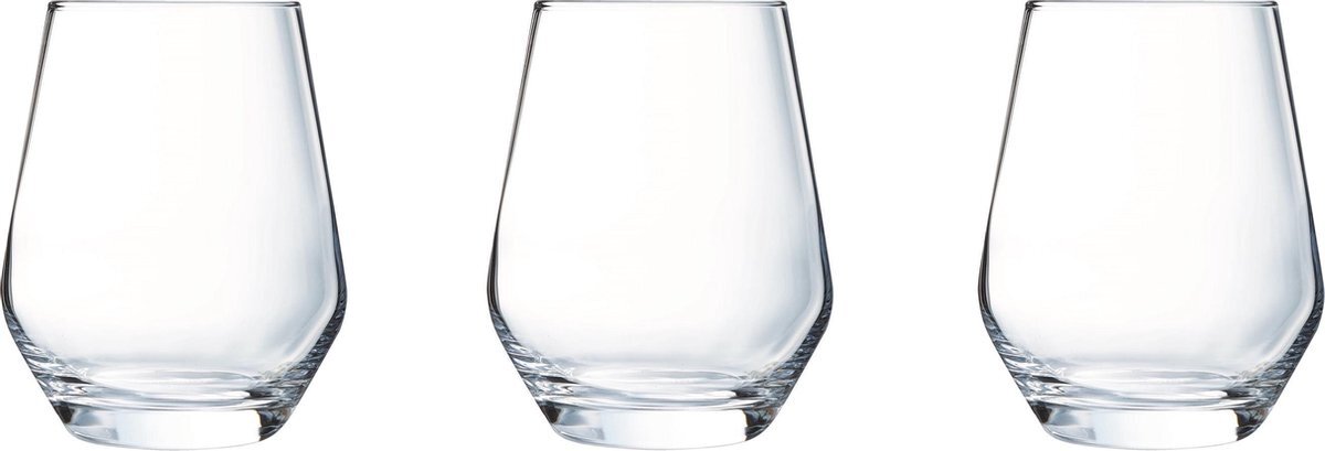 Chef & Sommelier 12x Stuks tumbler waterglazen/sapglazen transparant 380 ml - Glazen - Drinkglas/waterglas