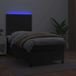 Maison Exclusive - Boxspringbed met matras en LED-verlichting, zwart, 90x190 cm, kunstleer