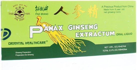 DeOnlineDrogist.nl Panax Ginseng Extractum Flesjes 10ST