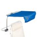 AKTIVE Parasol voor strandstoel, opvouwbaar, kantelbaar en 360 graden draaibaar, aluminium frame, textielweefsel, blauw, eenvoudige installatie, 50 x 45 x 37 cm, zomeraccessoires, parasol