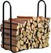 ShelterLogic Houtopslag Rek Metaal Zwart 122x25x103 cm