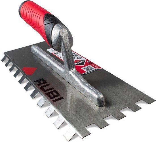 Rubi Lijmkam 6mm 45 graden - Lijmspaan - Staal - Grijs/Rood/Zwart