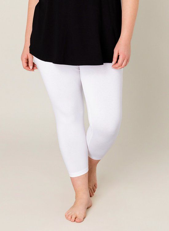 Base Level Curvy Cropped Legging Audrey - White